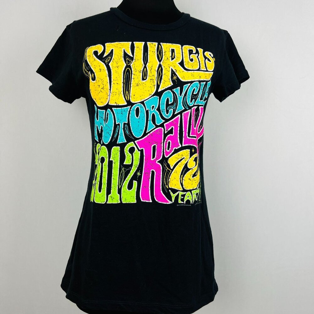 Sturgis Motorcycle Rally 2012 72 Years Womens XL Shirt T-Shirt